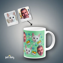 Carregar imagem no visualizador da galeria, Caneca Cat Dad | Personalizada Animal de Estimação - Pet Story PT