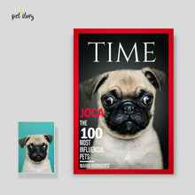 Carregar imagem no visualizador da galeria, Capa Revista TIME | Retrato Personalizado de Animal de Estimação - Pet Story PT