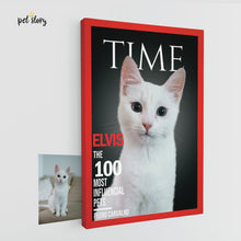 Carregar imagem no visualizador da galeria, Capa Revista TIME | Retrato Personalizado de Animal de Estimação - Pet Story PT