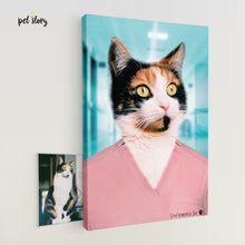 Carregar imagem no visualizador da galeria, Enfermeira | Retrato Personalizado de Animal de Estimação - Pet Story PT