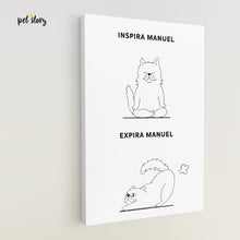 Carregar imagem no visualizador da galeria, Inspira e Expira - Main Coon | Retrato Personalizado de Animal de Estimação - Pet Story PT