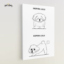Carregar imagem no visualizador da galeria, Inspira e Expira - Maltês | Retrato Personalizado de Animal de Estimação - Pet Story PT