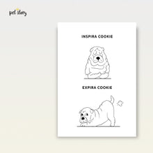 Carregar imagem no visualizador da galeria, Inspira e Expira - Shar Pei | Retrato Personalizado de Animal de Estimação - Pet Story PT