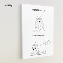 Carregar imagem no visualizador da galeria, Inspira e Expira - Shih Tzu | Retrato Personalizado de Animal de Estimação - Pet Story PT