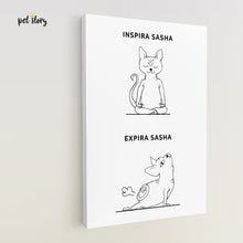 Cargar imagen en el visor de la galerĆa, Inspira e Expira - Sphynx | Retrato Personalizado de Animal de Estimação - Pet Story PT