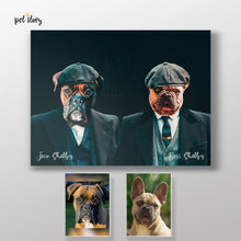 Carregar imagem no visualizador da galeria, Irmãos Peaky Blinders | Retrato Personalizado de Animal de Estimação - Pet Story PT