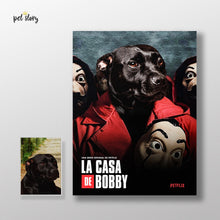 Carregar imagem no visualizador da galeria, La Casa de Papel | Retrato Personalizado de Animal de Estimação - Pet Story PT