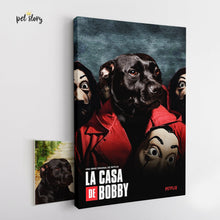 Carregar imagem no visualizador da galeria, La Casa de Papel | Retrato Personalizado de Animal de Estimação - Pet Story PT