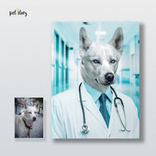 Carregar imagem no visualizador da galeria, Médico | Retrato Personalizado de Animal de Estimação - Pet Story PT
