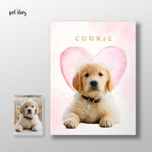 Carregar imagem no visualizador da galeria, Modern Love | Retrato Personalizado de Animal de Estimação - Pet Story PT