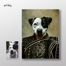 Carregar imagem no visualizador da galeria, Mosqueteiro de Preto | Retrato Personalizado de Animal de Estimação - Pet Story PT