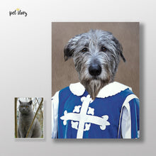 Carregar imagem no visualizador da galeria, Mosqueteiro | Retrato Personalizado de Animal de Estimação - Pet Story PT