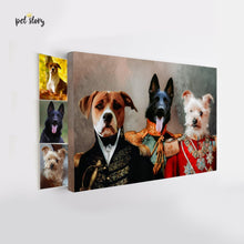 Carregar imagem no visualizador da galeria, Os Oficiais 3 animais | Retrato Personalizado de Animal de Estimação - Pet Story PT