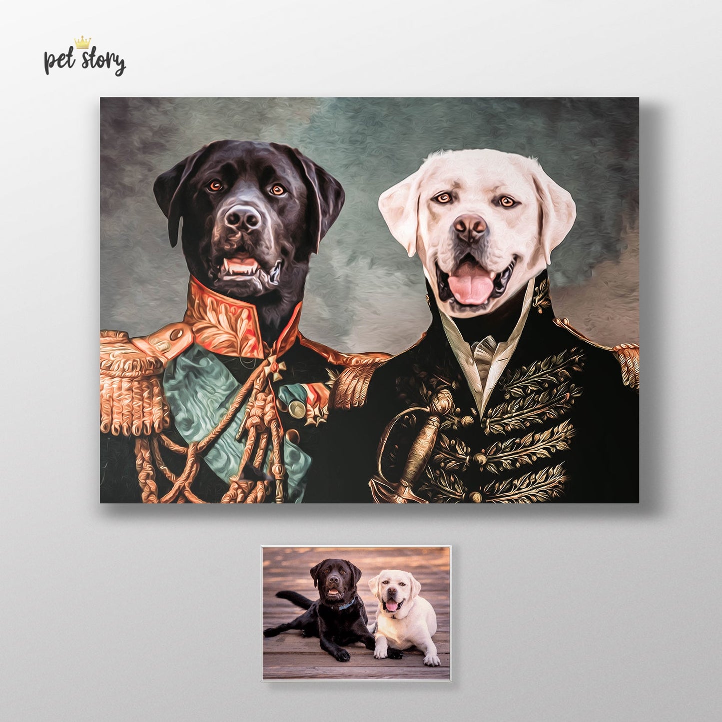 Os Oficiais | Retrato Personalizado de Animal de Estimação - Pet Story PT