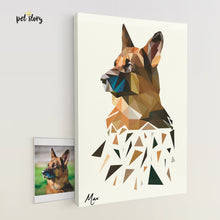 Carregar imagem no visualizador da galeria, Polygon | Retrato Personalizado de Animal de Estimação - Pet Story PT
