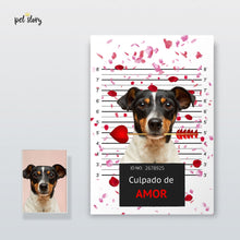 Carregar imagem no visualizador da galeria, Prisioneiro do Amor | Retrato Personalizado de Animal de Estimação - Pet Story PT