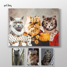 Carregar imagem no visualizador da galeria, Realeza | Retrato Personalizado de Animal de Estimação - Pet Story PT