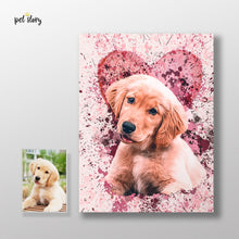 Cargar imagen en el visor de la galería, Splash Love | Retrato Personalizado de Animal de Estimação - Pet Story PT