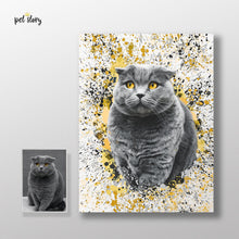 Carregar imagem no visualizador da galeria, Splash | Retrato Personalizado de Animal de Estimação - Pet Story PT
