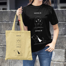 Carregar imagem no visualizador da galeria, T - shirt Inspira e Expira - Basset Hound | Personalizada de Animal de Estimação - Pet Story PT