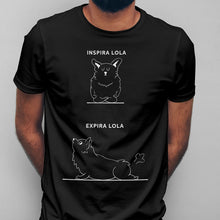 Carregar imagem no visualizador da galeria, T - shirt Inspira e Expira - Corgi | Personalizada de Animal de Estimação - Pet Story PT