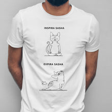 Carregar imagem no visualizador da galeria, T - shirt Inspira e Expira - Sphynx | Personalizada de Animal de Estimação - Pet Story PT