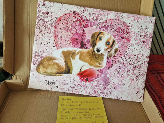 Splash Love | Retrato personalizado do teu animal de estimação