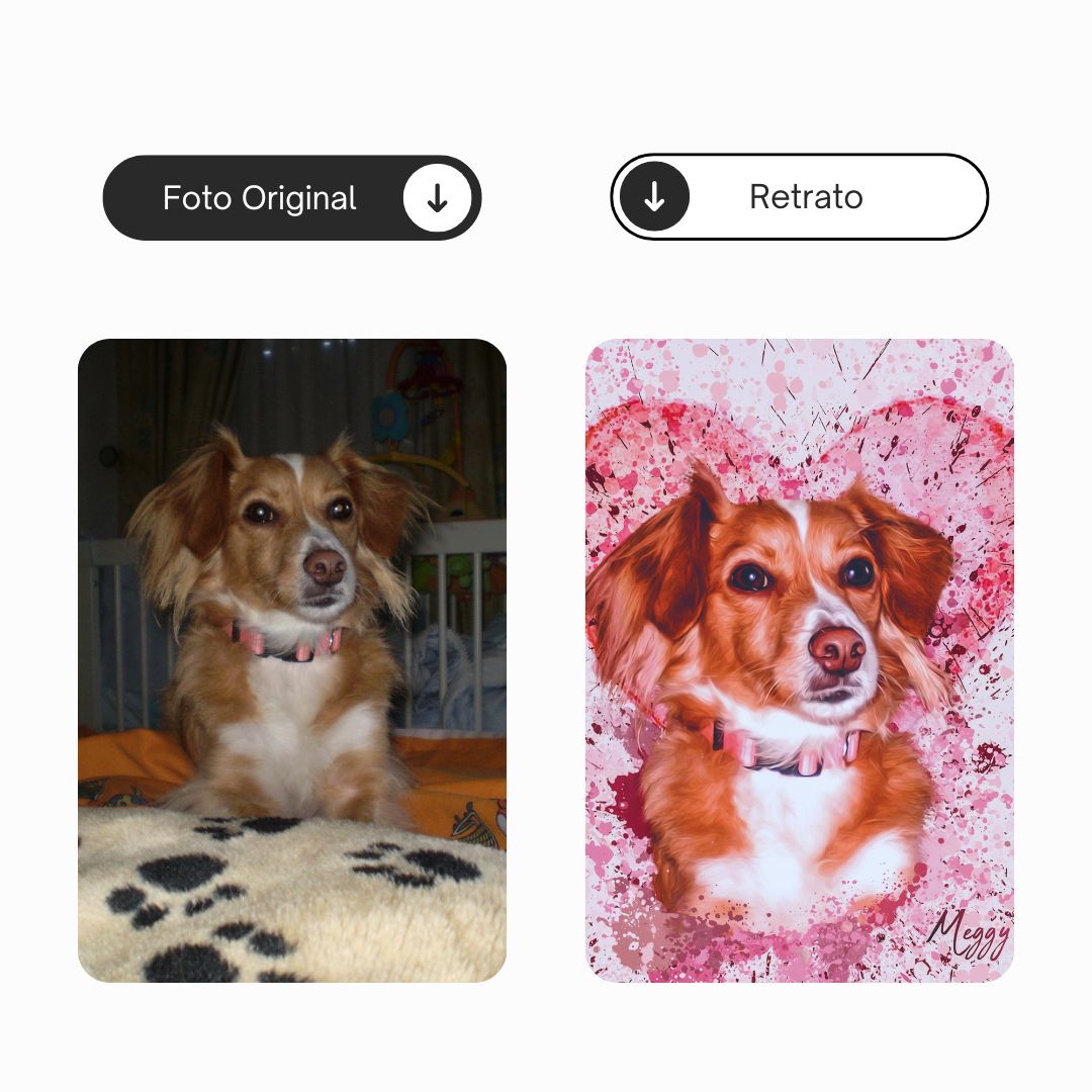 Chapoteoamor | Retrato de mascota personalizado