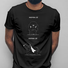 Carregar imagem no visualizador da galeria, T-shirt Inspira e Expira - Basset Hound | Personalizada de Animal de Estimação
