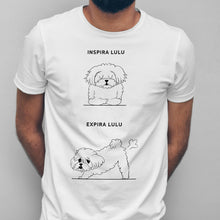 Carregar imagem no visualizador da galeria, T-shirt Inspira e Expira - Maltês | Personalizada de Animal de Estimação
