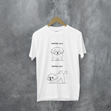 Carregar imagem no visualizador da galeria, T-shirt Inspira e Expira - Maltês | Personalizada de Animal de Estimação
