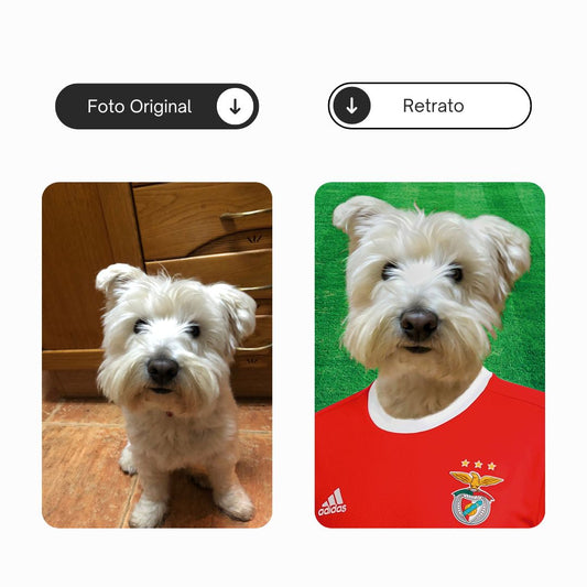Sport Lisboa y Benfica | Retrato de mascota personalizado