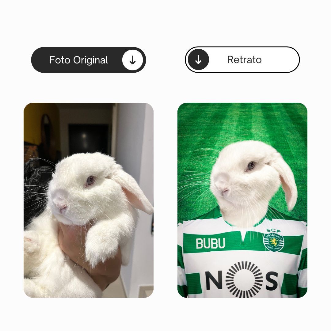 Sporting Club Portugal | Retrato de mascota personalizado