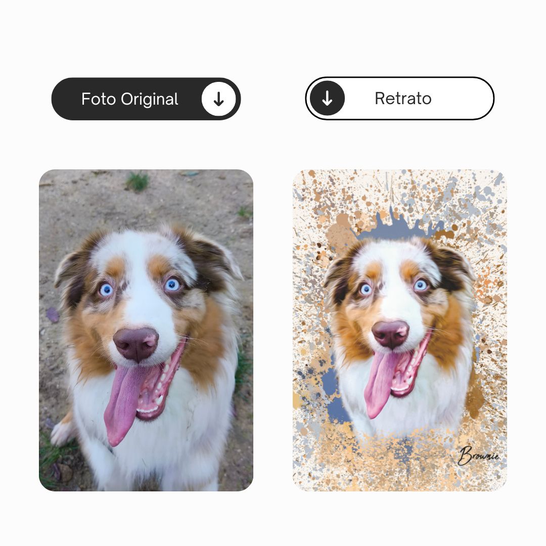 Chapoteo | Retrato de mascota personalizado