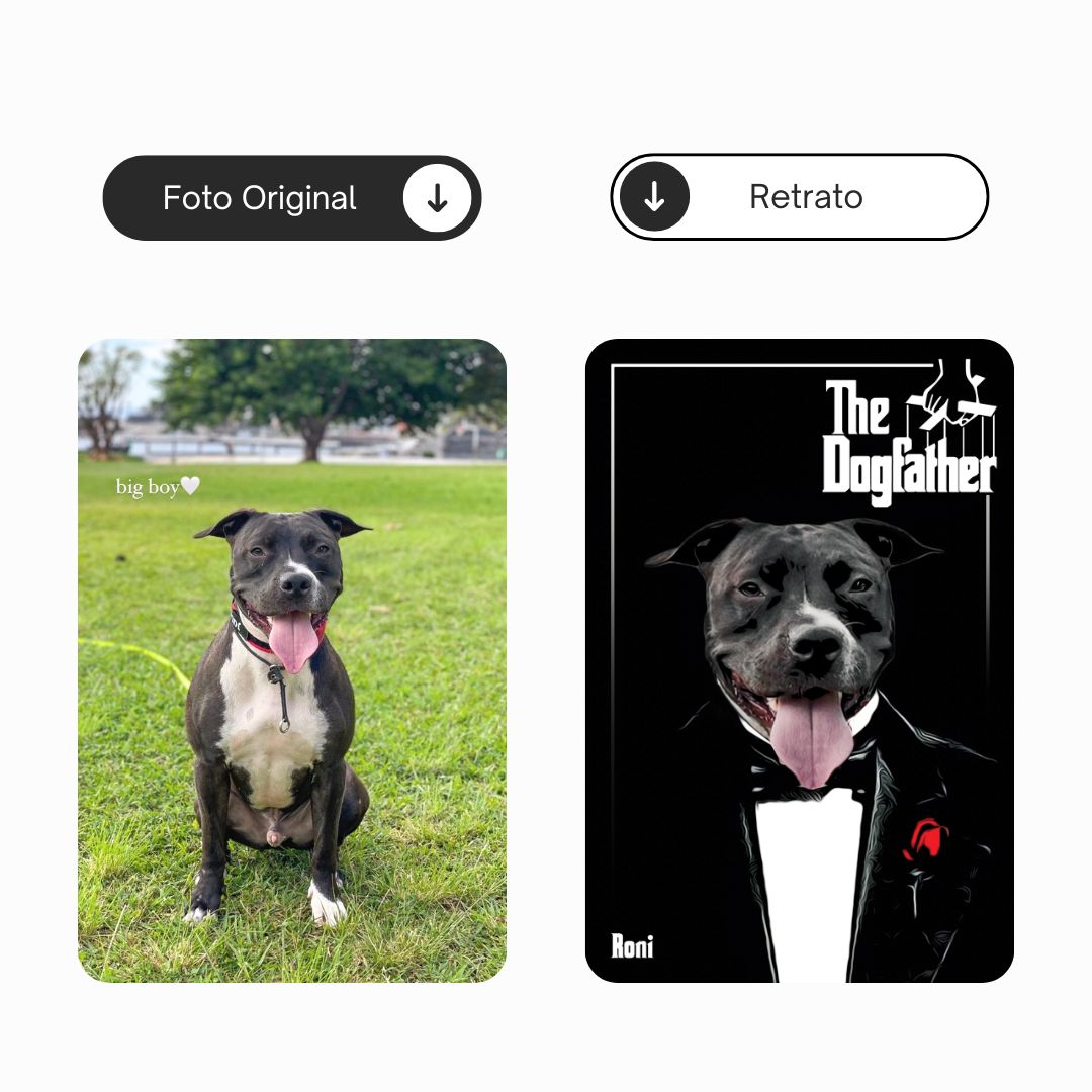 The DogFather | Retrato personalizado do teu animal de estimação