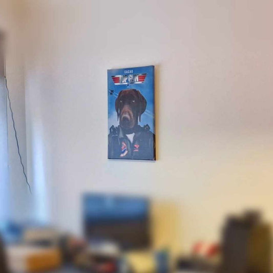 Top Gun | Retrato personalizado do teu animal de estimação