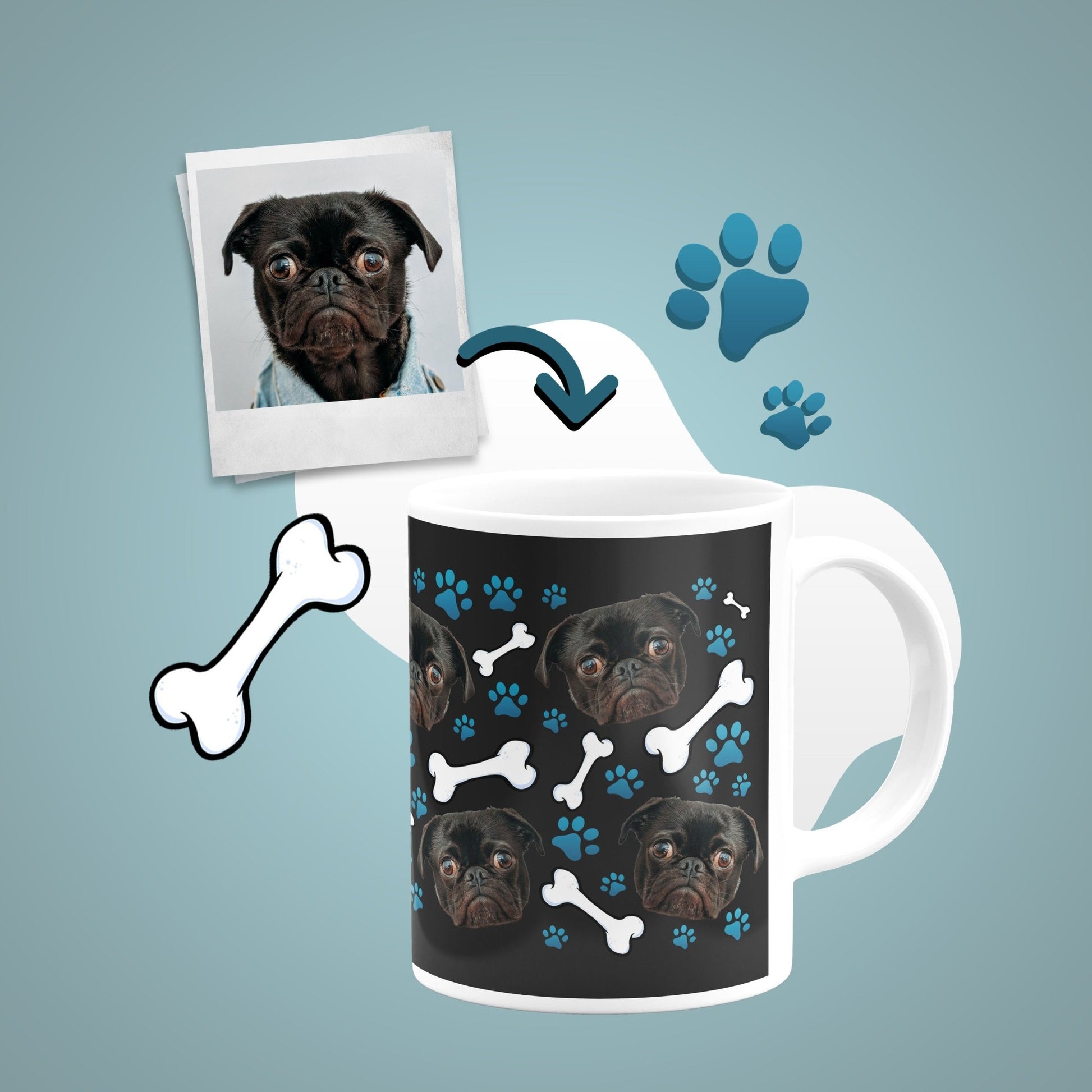 Caneca Cão | Personalizada Animal de Estimação - Pet Story PT