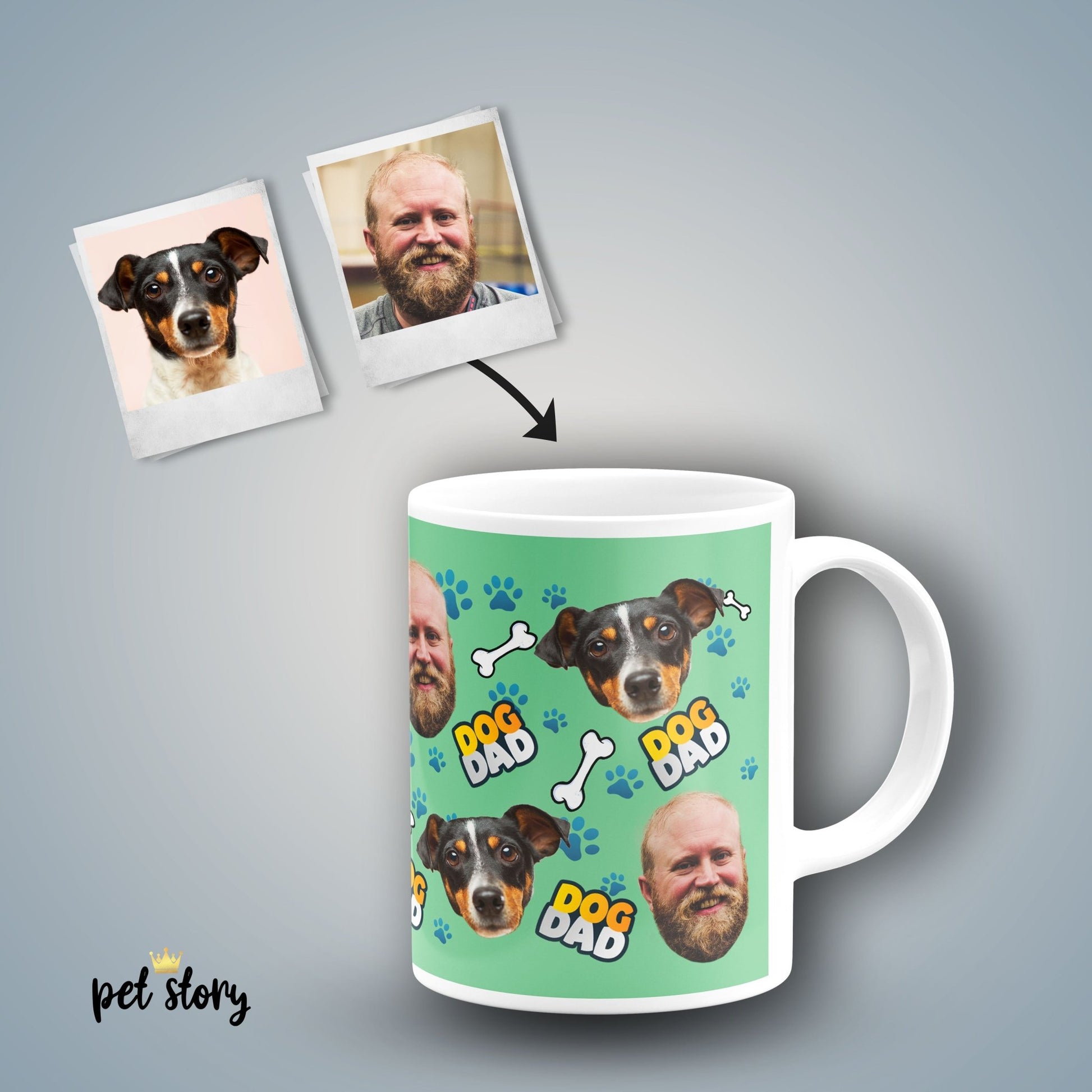 Caneca Dog Dad | Personalizada Animal de Estimação - Pet Story PT
