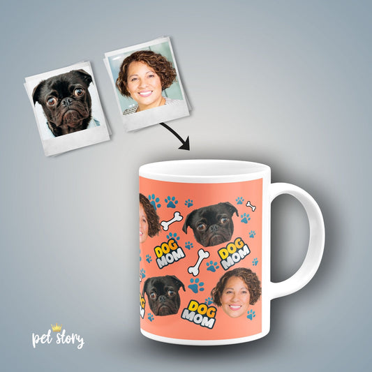 Caneca Dog Mom | Personalizada Animal de Estimação - Pet Story PT