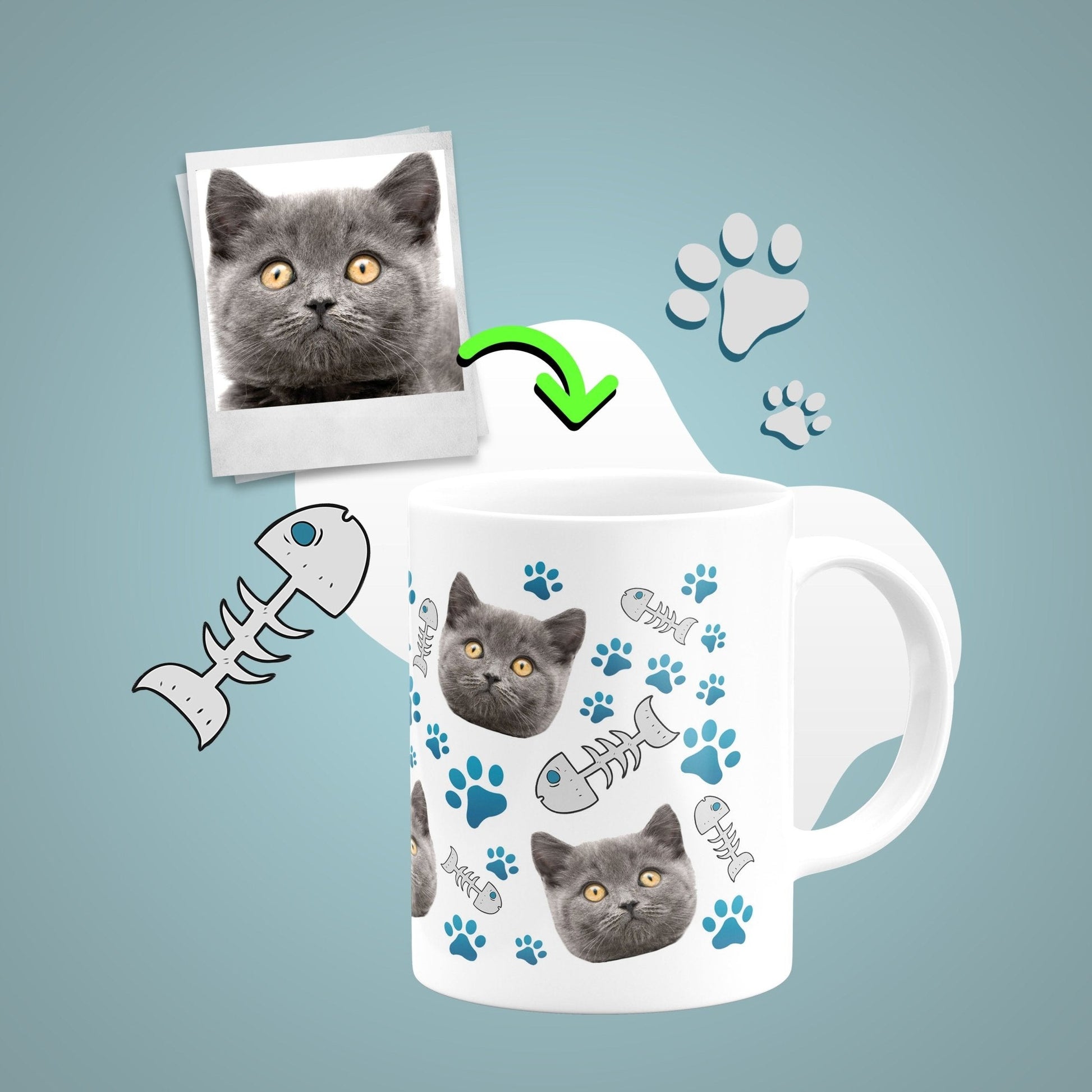 Caneca Gato | Personalizada Animal de Estimação - Pet Story PT