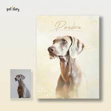 Cargar imagen en el visor de la galería, Cloud Gold | Retrato Personalizado de Animal de Estimação - Pet Story PT
