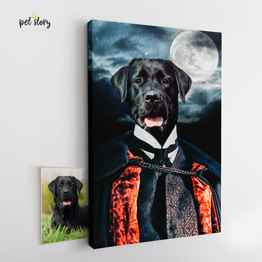 Drácula | Retrato Personalizado de Animal de Estimação - Pet Story PT