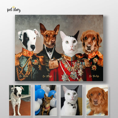 Família Real | Retrato Personalizado de Animal de Estimação - Pet Story PT