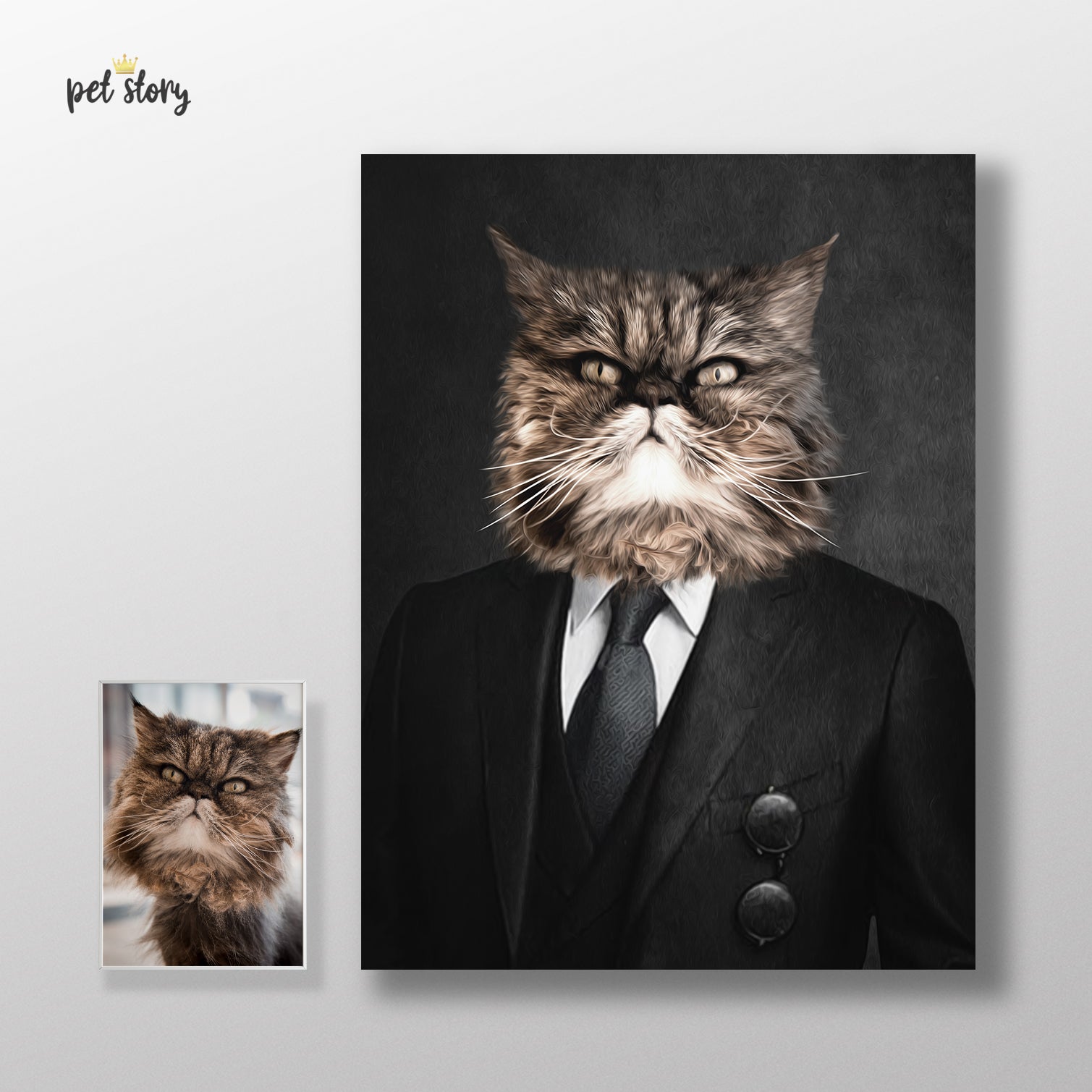 Galã | Retrato Personalizado de Animal de Estimação - Pet Story PT