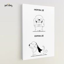 Carregar imagem no visualizador da galeria, Inspira e Expira - Basset Hound | Retrato Personalizado de Animal de Estimação - Pet Story PT
