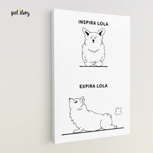 Cargar imagen en el visor de la galería, Inspira e Expira - Corgi | Retrato Personalizado de Animal de Estimação - Pet Story PT
