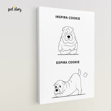 Carregar imagem no visualizador da galeria, Inspira e Expira - Shar Pei | Retrato Personalizado de Animal de Estimação - Pet Story PT
