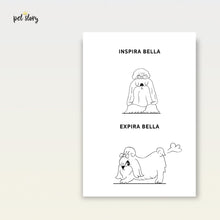 Carregar imagem no visualizador da galeria, Inspira e Expira - Shih Tzu | Retrato Personalizado de Animal de Estimação - Pet Story PT
