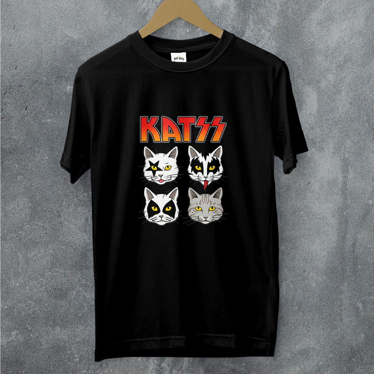 T-shirt Katss preto, Pet Story
