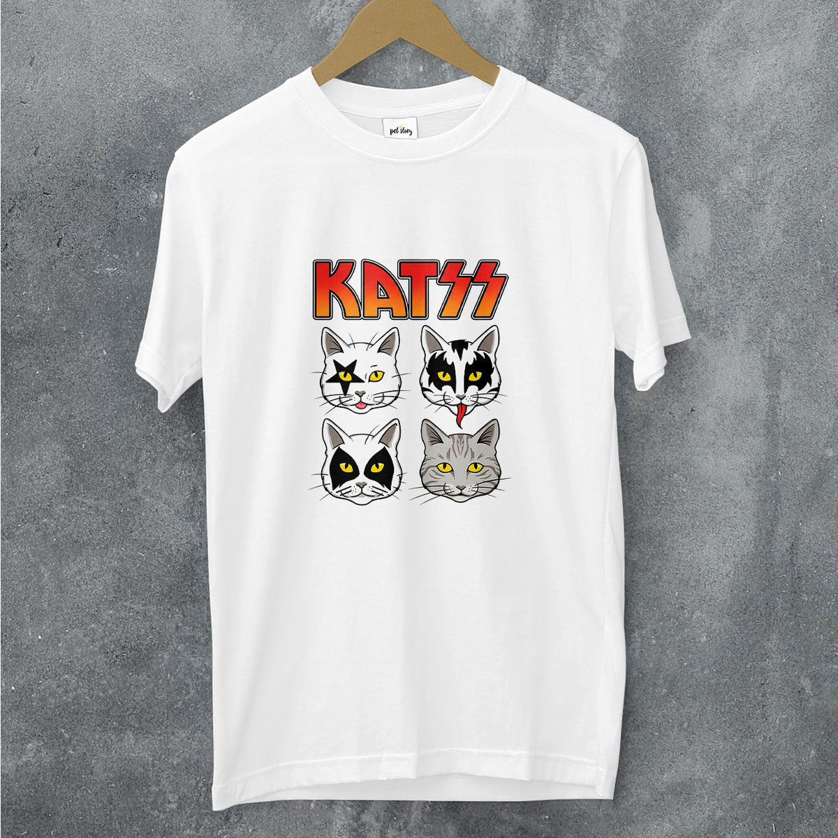 T-shirt Katss branco, Pet Story